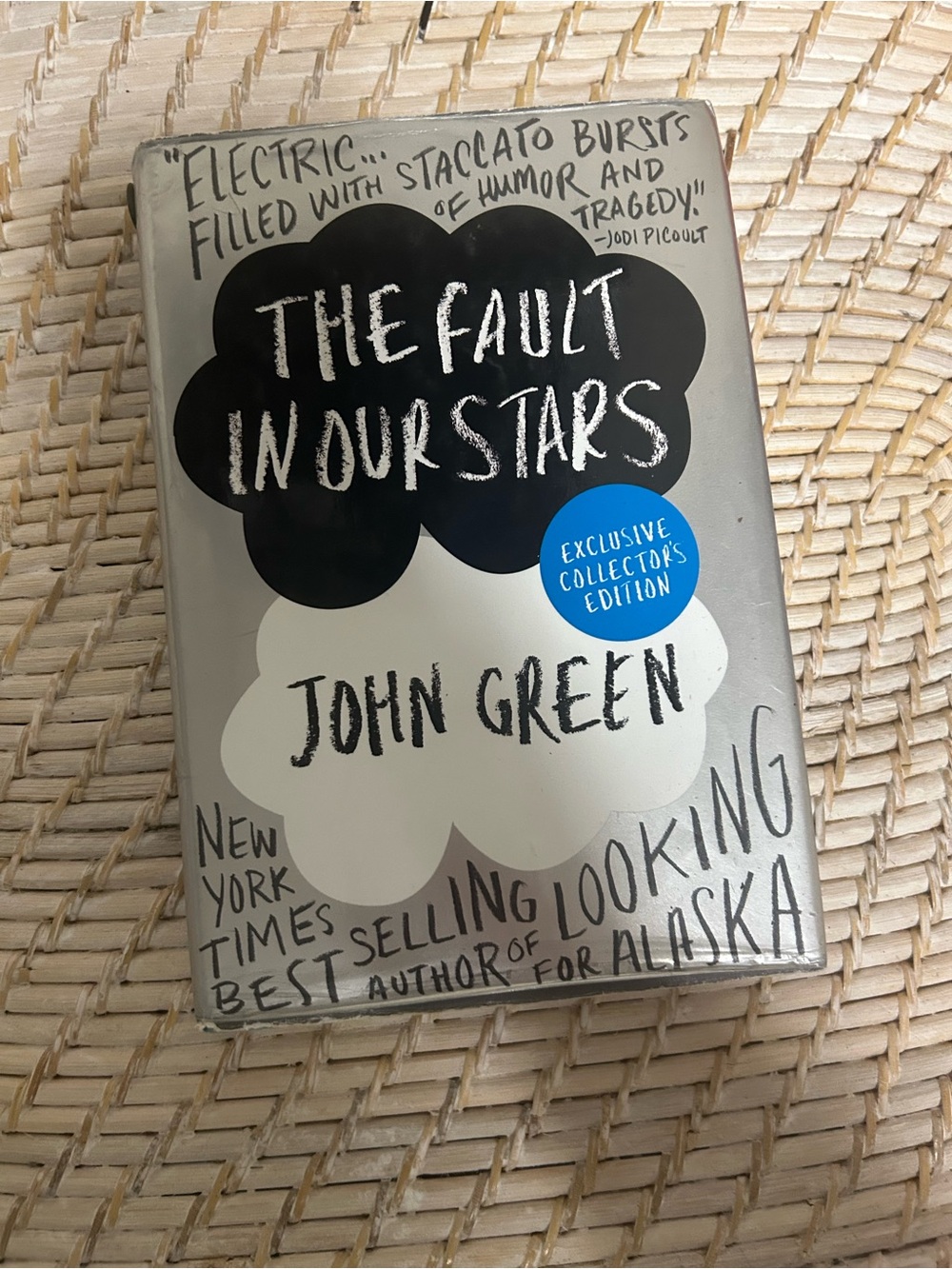Original Penguin Silver White Black Book Back Cover with Blue Text